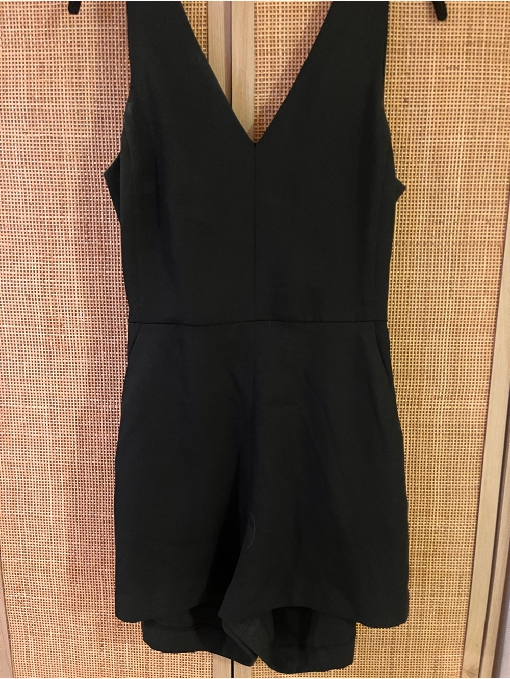 Wilfred Black Sleeveless V-Neck Romper